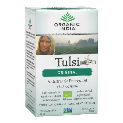 Ceai Tulsi Original, 18 plicuri, Organic India