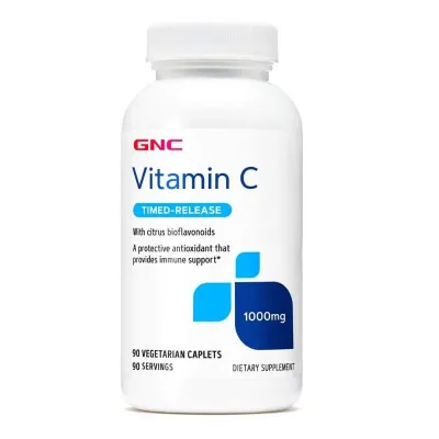 Vitamina C 1000 mg cu bioflavonoide, 90 tablete vegetale, GNC