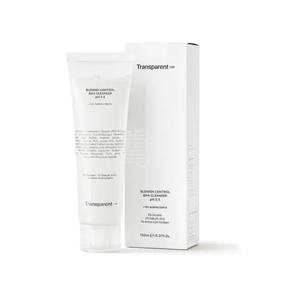 Gel de curatare cu BHA pentru pielea matura predispusa la eruptii, 150ml, Transparent Lab
