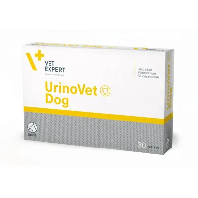 UrinoVet Dog 400 g, hrana complementara pentru sustinerea functiei urinare, 30 tablete – Vetexpert PL