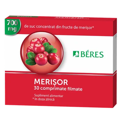 Merisor, 700 mg, 30 comprimate filmate, Beres Pharmaceuticals