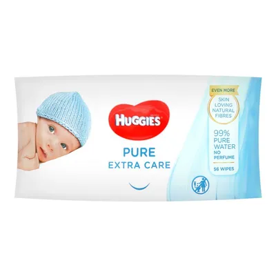 Servetele umede Pure Extra Care, 56 bucati, Huggies