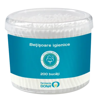 Betisoare igienice - cutie, 200 bucati, Farmacia DONA