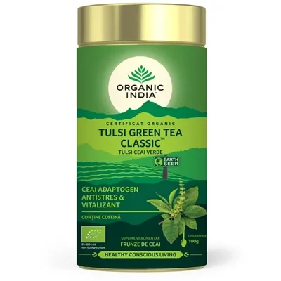 ORGANIC INDIA CEAI ADAPTOGEN TULSI CEAI VERDE BIO 100G