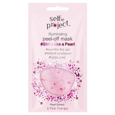 Masca exfolianta pentru fata Shine like a pearl, 12 ml, Selfie Project