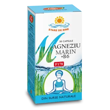 Magneziu Marin+B6, 30 capsule, Fares