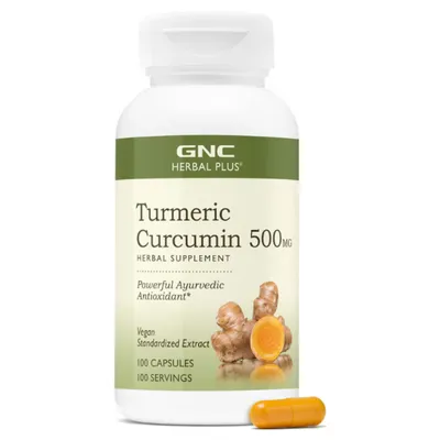 Turmeric Curcumin Herbal Plus, 500 mg, 100 capsule, GNC
