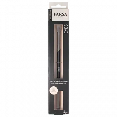 Pensula pentru fard de pleoape cu doua capete Duo Blender, 1 bucata, Parsa Beauty