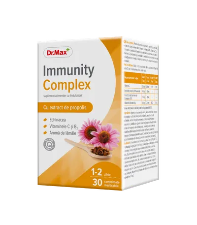 Dublura Dr. Max Immunity Complex, 30 comprimate masticabile