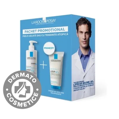 Pachet Lipikar Baume AP+M 400ml + Lipikar Syndet 200ml Gratuit, La Roche-Posay