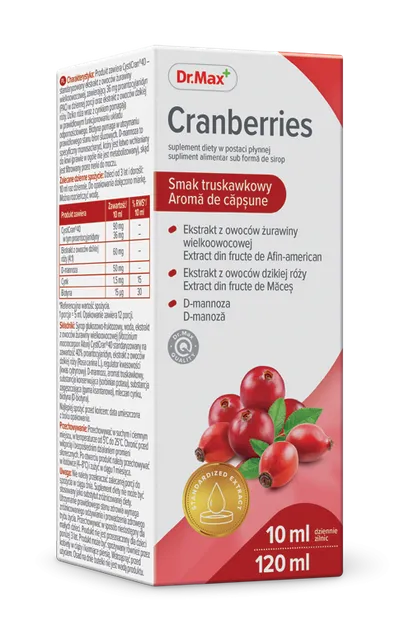 Dr. Max Sirop cranberries, 120ml