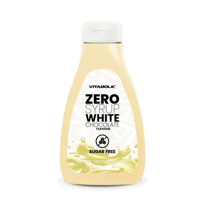 Zero Syrup cu aroma de ciocolata alba, 425ml, Vitabolic