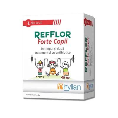 Probiotice copii Refflor forte 2 g, 10 plicuri, Hyllan