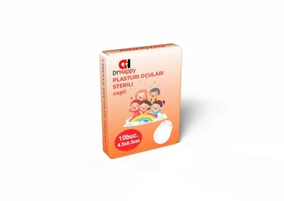 DR. HAPPY PLASTURI OCULARI COPII 65X45MM CT X 10BUC