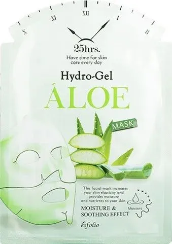Masca de fata hidrogel cu extract de Aloe Vera, 28g, Esfolio