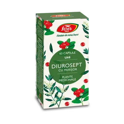 Diurosept cu merisor, 63 capsule, Fares