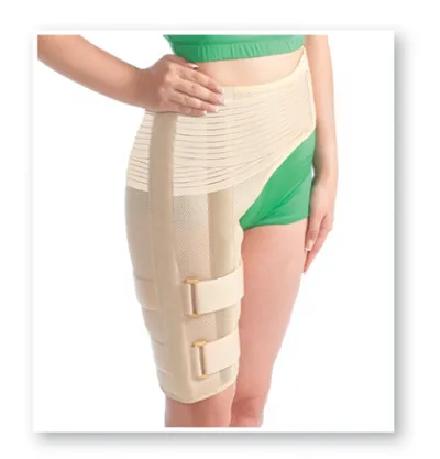 Orteza de sold elastica cu atele 7227, M/L, 98-115cm, Bej, Medtextile