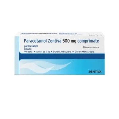 Paracetamol, 500 mg, Zentiva