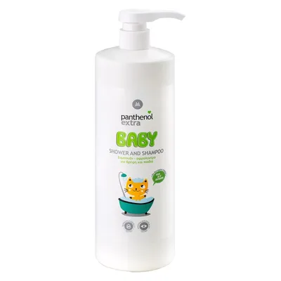 Gel de dus si sampon 2 in 1 pentru bebelusi si copii, 1000ml, Panthenol Extra