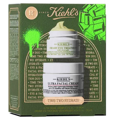 Set Crema hidratanta Ultra Facial 28 ml + Crema hidratanta pentru zona ochilor Creamy Avocado 14 ml Time Two Hydrate, Kiehl's