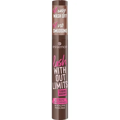 Mascara pentru alungire si volum Nuanta 05 Brown Lash Without Limits Tubing, 13 ml, Essence