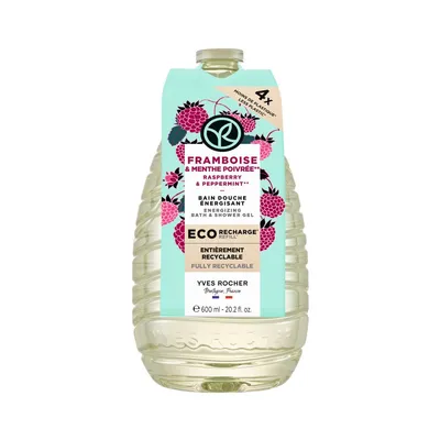Rezerva gel de dus cu zmeura si menta piperata, 600ml, Yves Rocher
