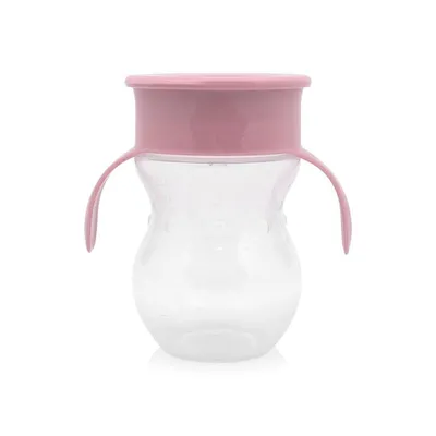 Cana de tranzitie anti-varsare sistem de baut din orice pozitie 12 luni+ Pink, 1 bucata, Lorelli
