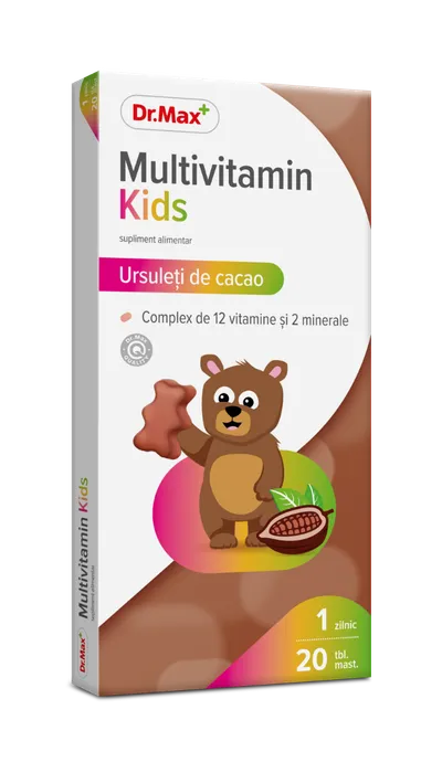 Dr. Max Multivitamin Kids, 20 tablete masticabile