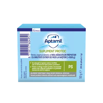 Supliment proteic pentru nou-nascuti, 50g, Aptamil