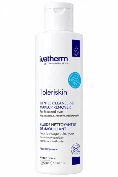 Demachiant fluid pentru fata si ochi Toleriskin, 200 ml, Ivatherm