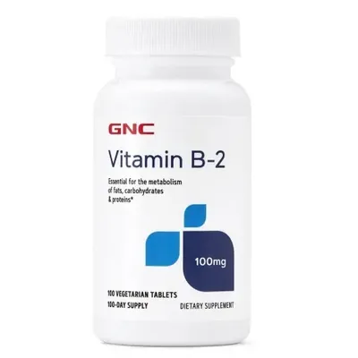GNC Vitamina B-2 100 mg – 100 Tablete