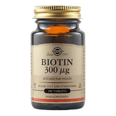 SOLGAR BIOTIN 300MCG 100 TABLETE