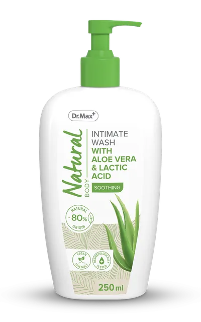 Dr. Max Natural Gel intim cu aloe vera si acid lactic, 250ml