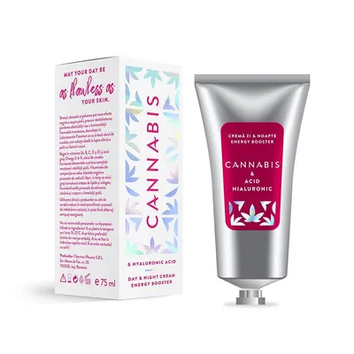 Crema pentru fata de zi si noapte Cannabis&Acid Hialuronic, 75ml, Fiterman