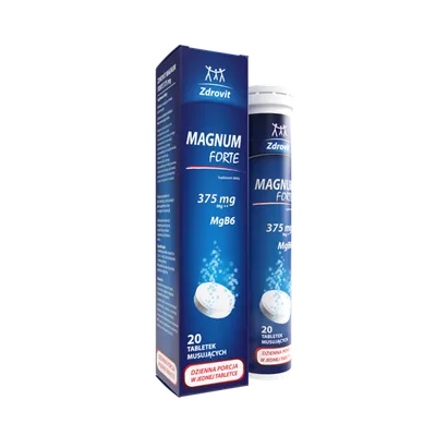 Magneziu Forte + Vitamina B6, 20 comprimate efervescente, Zdrovit