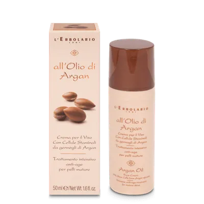 L'Erbolario Crema faciala cu celule stem si ulei de argan, 50ml