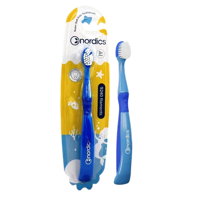 Periuta de dinti Premium pentru copii 3+ ani Sirena 9240 Expert Soft, culoare albastru, 1 bucata, Nordics