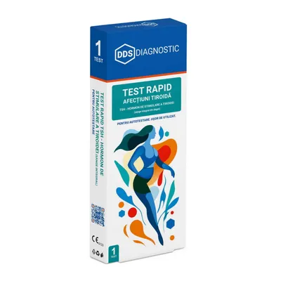 DDS TEST RAPID TSH-HORMON DE STIMULARE A TIROIDEI ( SANGE INTEGRAL ) AUTOTESTARE 1 TEST/KIT