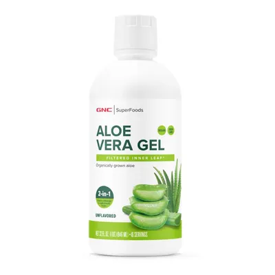 GNC SUPERFOODS ALOE VERA GEL ORGANIC FARA AROMA 946 ML