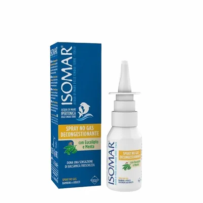 ISOMAR SPRAY NAZAL FARA GAZ CU EFECT DECONGESTIONANT CU APA DE MARE HIPERTONIC 30 ML 24+