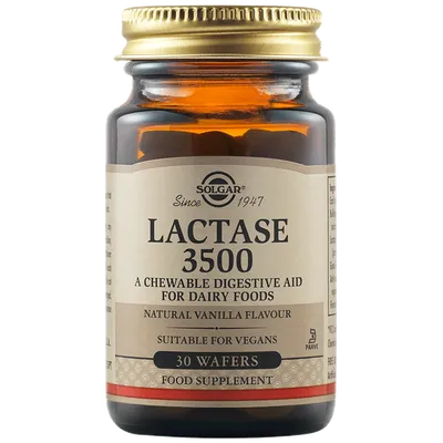 Lactaza 3500, 30 tablete, Solgar