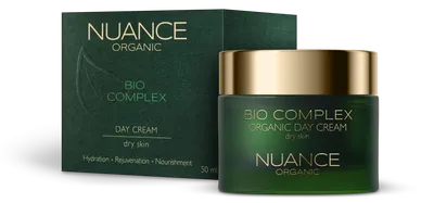 Crema de zi Organic pentru ten uscat, 50ml, Nuance