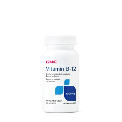 GNC VITAMIN B-12 500MCG X 100 TABLETE VEGETALE