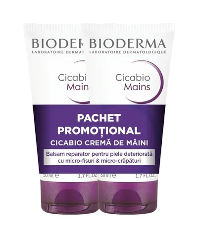 BIODERMA CICABIO CREMA DE MAINI 50ML 1+1 (50% RED AL 2-LEA PRODUS)
