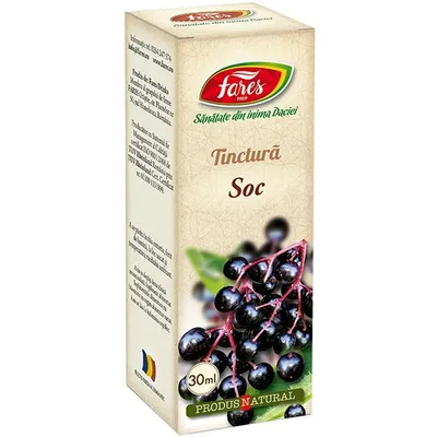 Tinctura din fructe de soc, 30ml, Fares