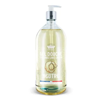 Gel de dus neutru Surgras fara sapun, 1l, Les Petites Bains de Provence