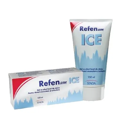 Gel cu efect de racire Refenum Ice Gel, 150 ml, Hemofarm
