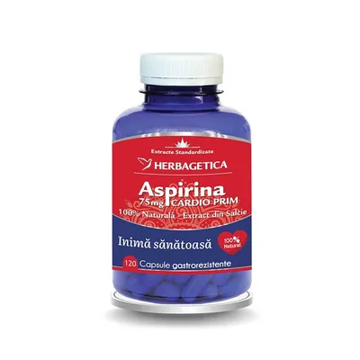 ASPIRINA NATURALA CARDIO PRIM 120 CAPSULE HERBAGETICA