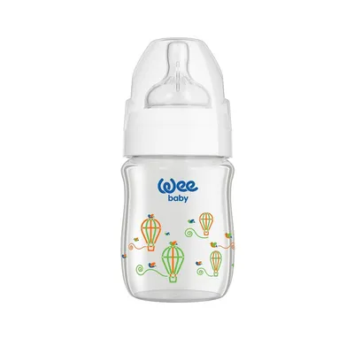 WEE BABY Biberon 120ml gura larga termorezistent -139