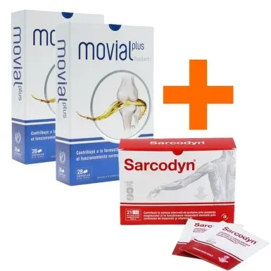 Pachet Movial Plus Fluidart + Sarcodyn, 2 x 28 capsule + 21 plicuri, Core Invest Health